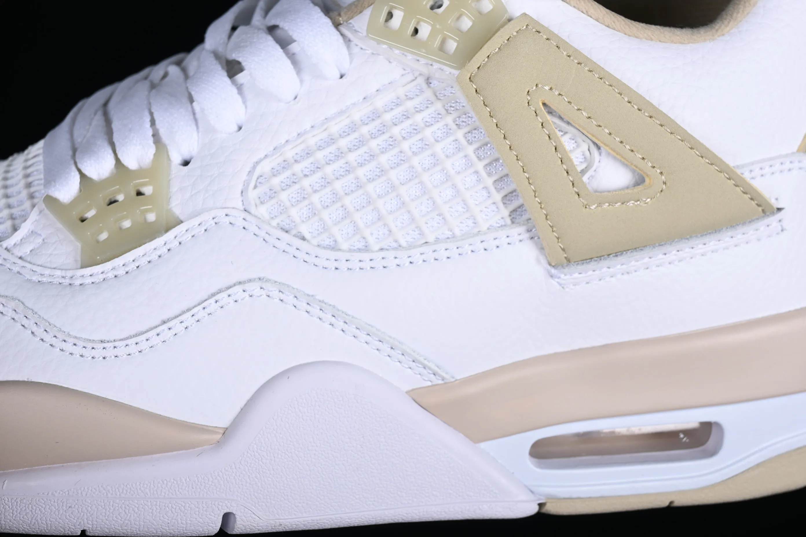 All categories Air Jordan Jordan series basketball shoes Air Jordan 4 Air Jordan 4 Retro "Linen" AJ4 Joe 4 sand color basketball shoes 487724-118